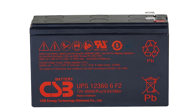 B&igrave;nh ắc quy CSB UPS12360 6 F2
