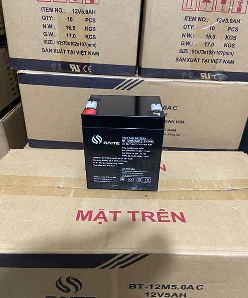 Bình ắc quy Saite BT-12M5.0 AC 12V-5ah